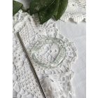 Átlátszó borosüveg hajdísz