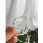 Átlátszó borosüveg hajdísz