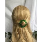 Zöld sörösüveg hajdísz