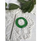 Zöld sörösüveg hajdísz