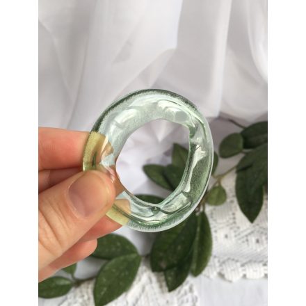 Világöszöld borosüveg hajdísz 2.