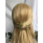 Világöszöld borosüveg hajdísz