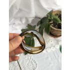 Barna borosüveg hajdísz 