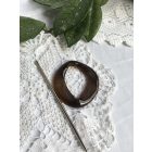 Barna borosüveg hajdísz 