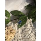 Irizáló, lila háromszög fülbevaló