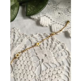 Kisvirág margaréta karkötő, 3 virágos