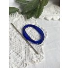 Kék sörösüveg hajdísz 2.