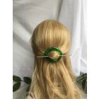 Zöld sörösüveg hajdísz 2.