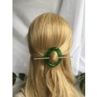 Zöld sörösüveg hajdísz 2.