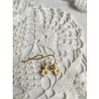 Kisvirág margaréta fülbevaló, akasztós